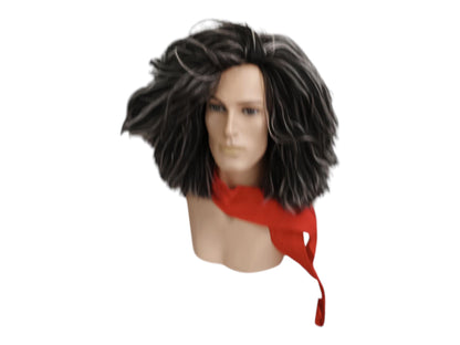 Maestro Medium Length Black Grey Matt Wig Cosplay Costume Theatrical