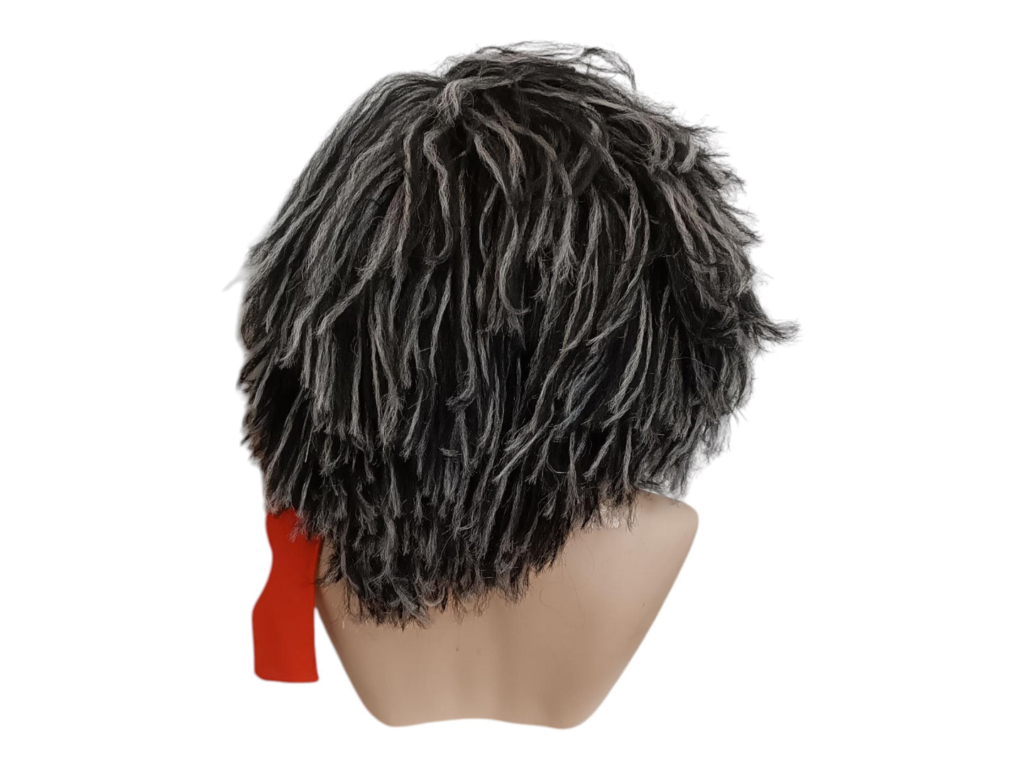Maestro Medium Length Black Grey Matt Wig Cosplay Costume Theatrical