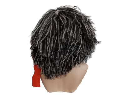 Maestro Medium Length Black Grey Matt Wig Cosplay Costume Theatrical