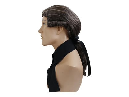Period 1800 Gray Brown Noble Courtesan Male Authentic Wig