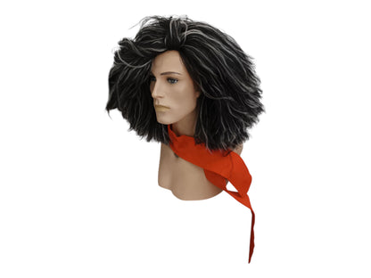 Maestro Medium Length Black Grey Matt Wig Cosplay Costume Theatrical