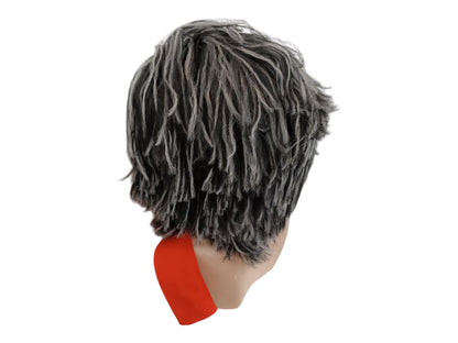 Maestro Medium Length Black Grey Matt Wig Cosplay Costume Theatrical