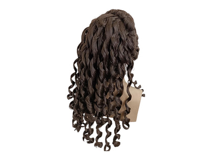 Helen Of Troy Wig – Dark Brown Version Goddess Wig With Braids And Long Curls – Historical Theater Wig – Medieval, Baroque, Hair