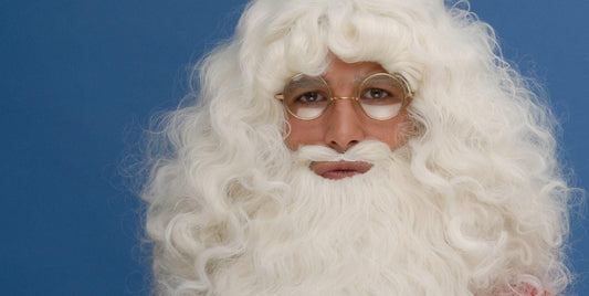 Professional Santa Claus' Wig Only Ivoire Egg White Color