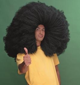 Mama Africa Huge Giant Afro Black Costume Wig
