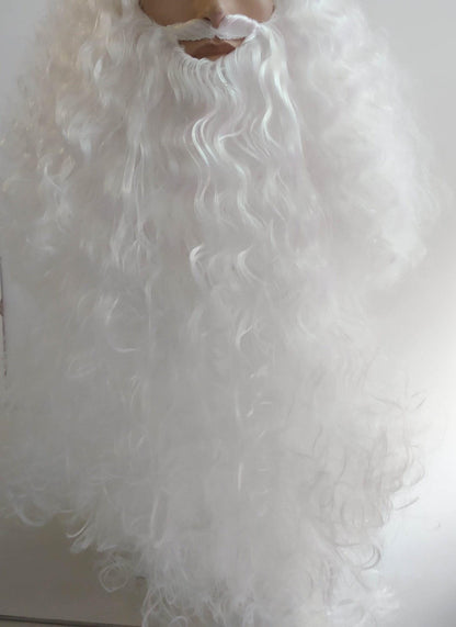 Professional Santa Claus' Beard Only White Color