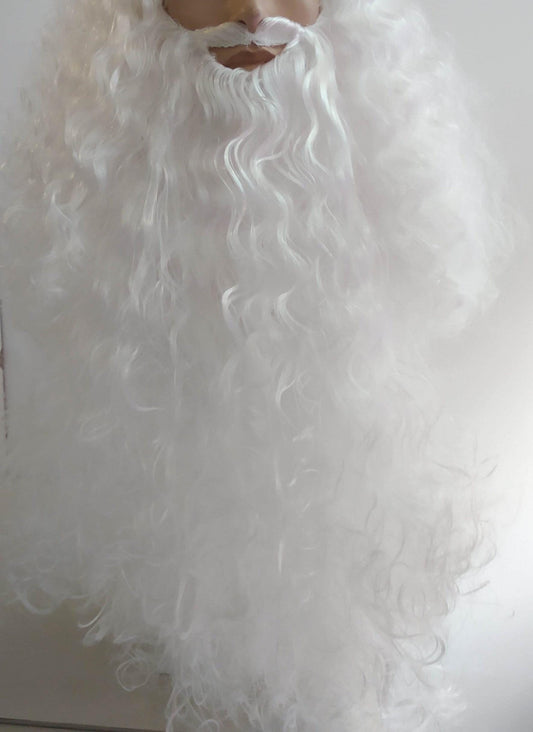 Professional Santa Claus' Beard Only White Color
