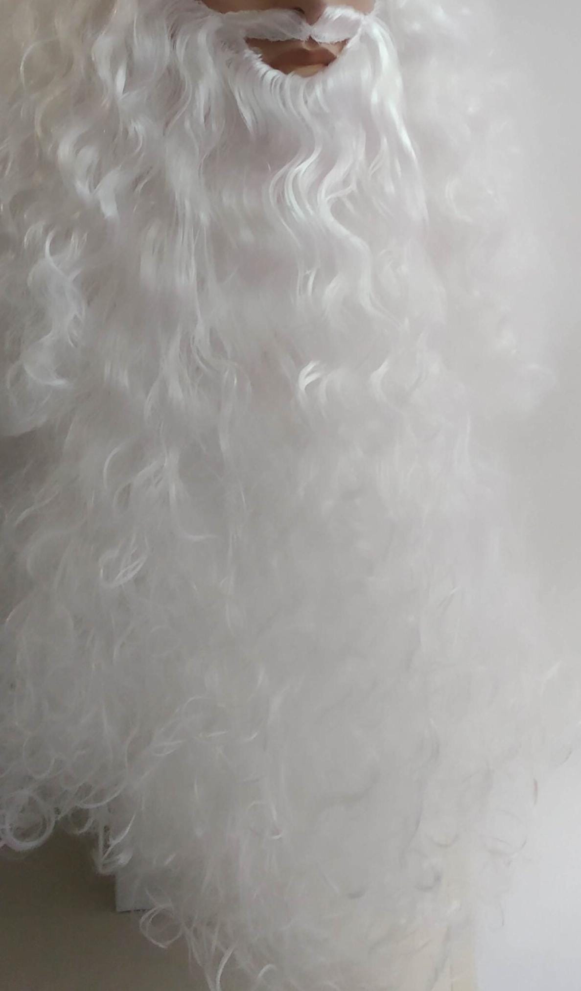 Professional Santa Claus' Beard Only White Color