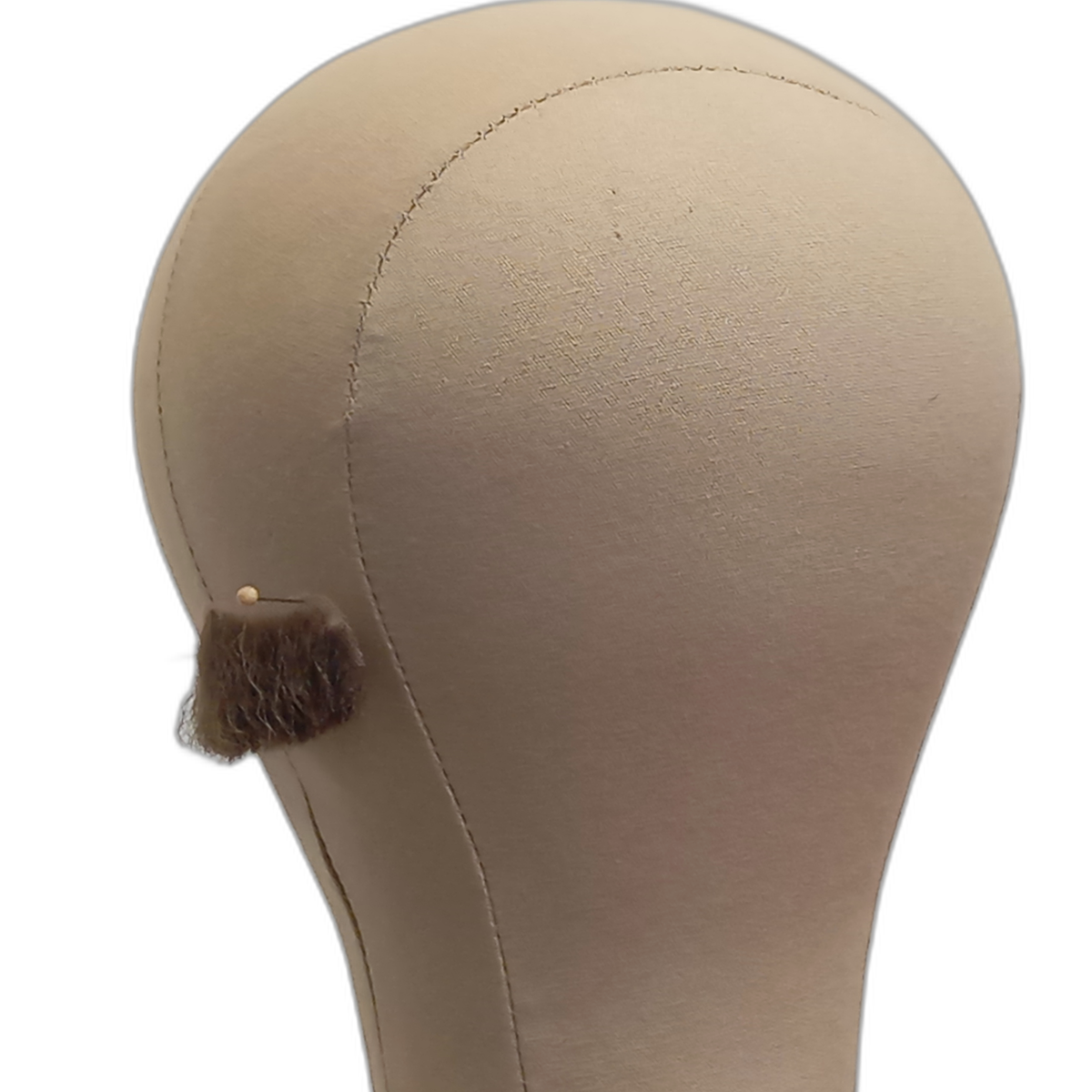 Handmade Brown Human Hair Moustache on Lace