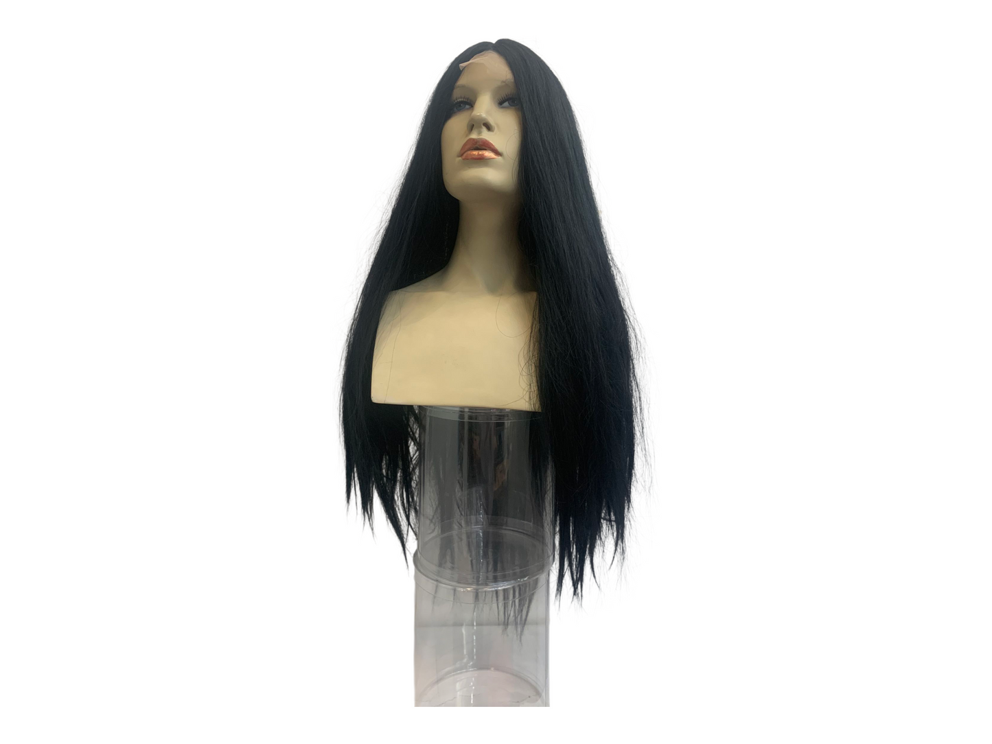 Long Straight Black Heat Resistant Wig