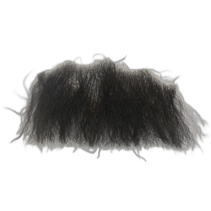 Large Black Underchin Handmade Beard on Lace