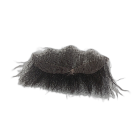 Large Black Underchin Handmade Beard on Lace