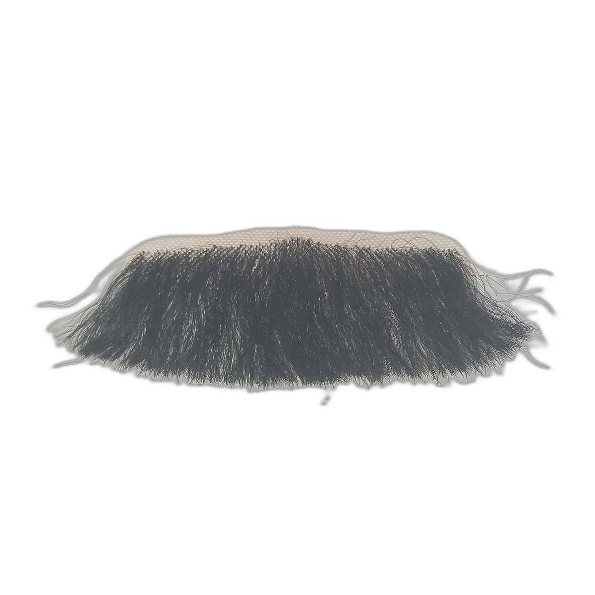 Handmade Black Human Hair Thick Moustache on Lace